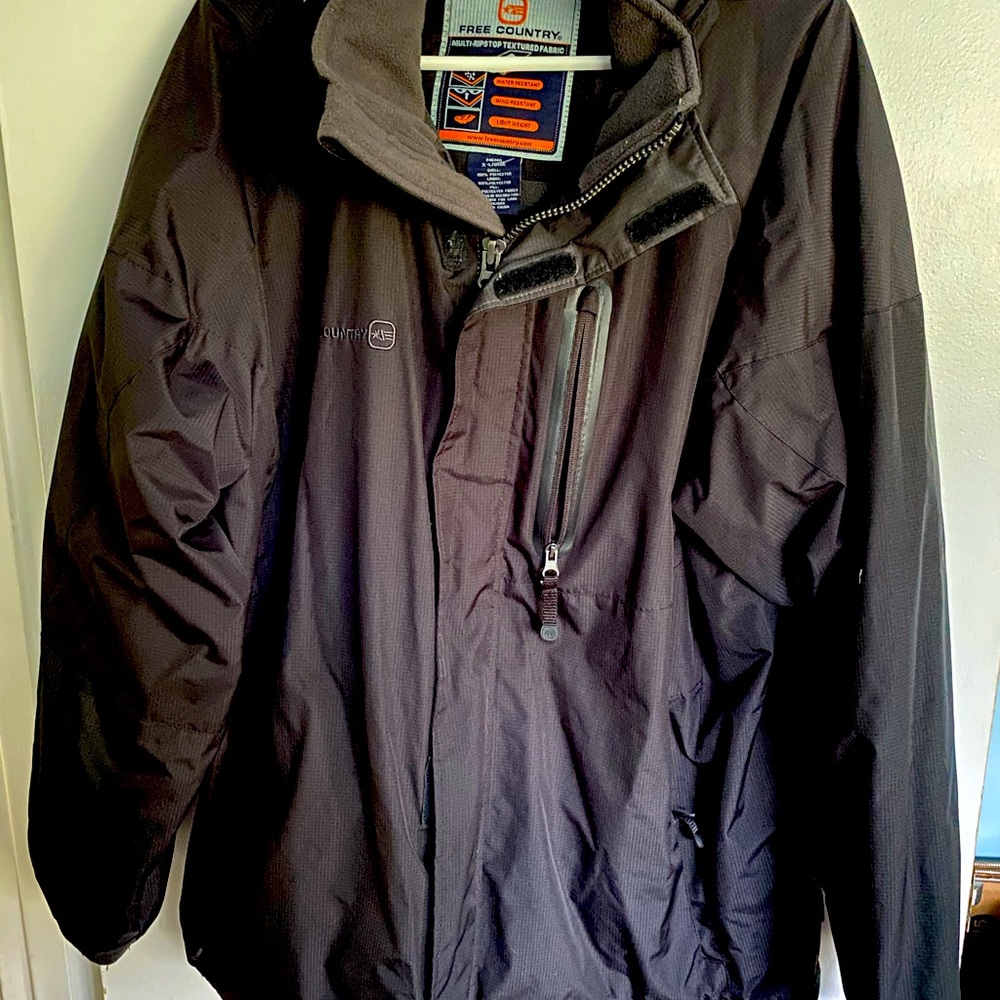 Men’s XL Free Country 3 in 1 Systems black coat